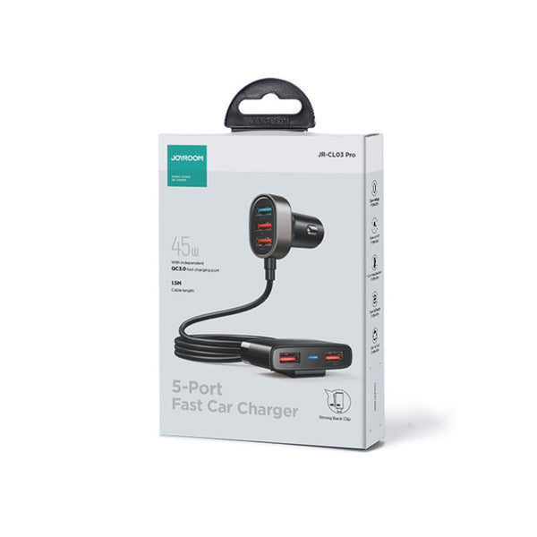JR-CL03 Pro 45W 5-Port USB Car Charger – JOYROOM