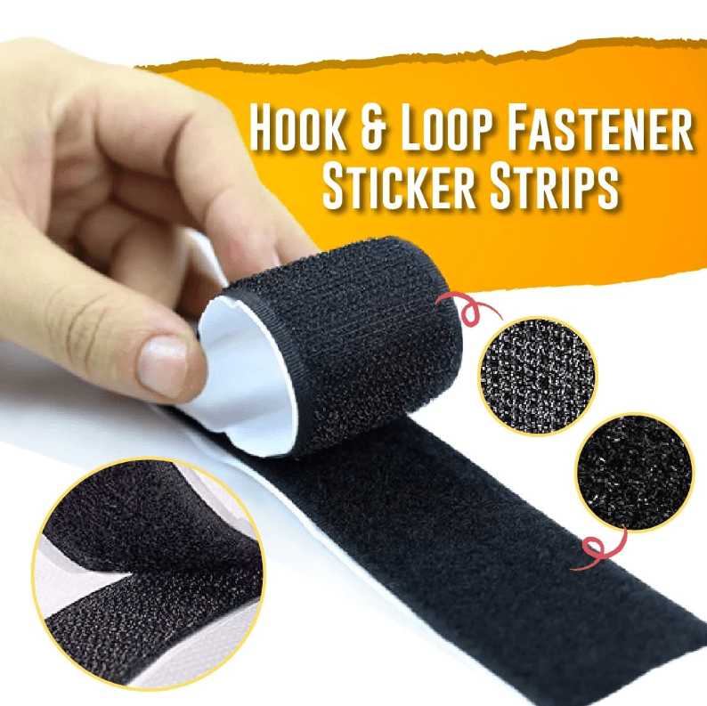 StickOn - Self Adhesive Hook & Loop Fastener Sticker Strip