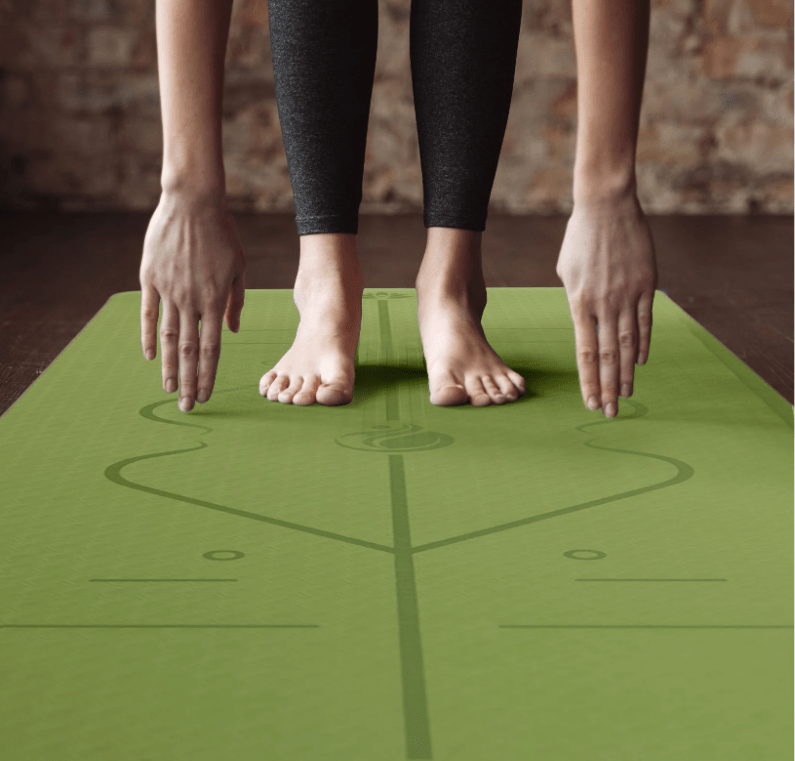 YogieRight - Yoga Mat With Correct Alignment System