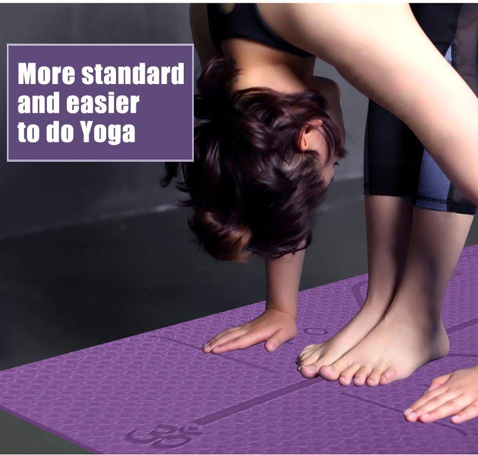 YogieRight - Yoga Mat With Correct Alignment System