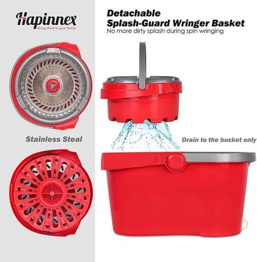 Spin Mop Wringer Bucket Set