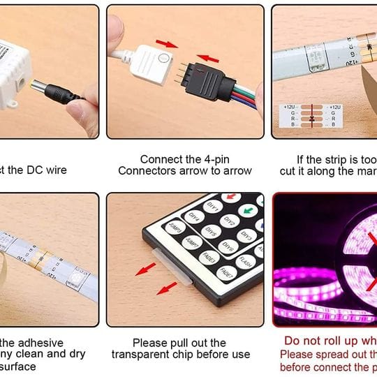 Strip Lights w/ Remote Controller