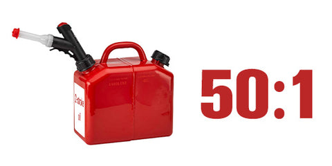 50:1 ratio for the mixture fuel for 2 stroke engine hipa parts