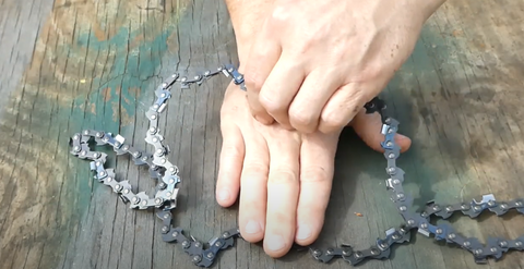 how to untangle your chainsaw chain