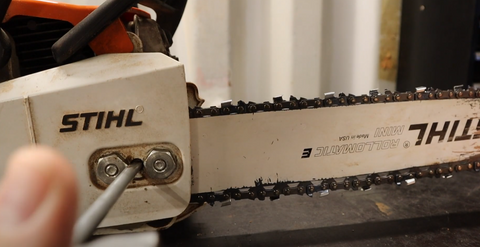 How to Tension Your Chainsaw Chain for STIHL MS 180