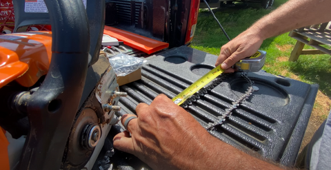 how to measure the pitch of your chainsaw chain