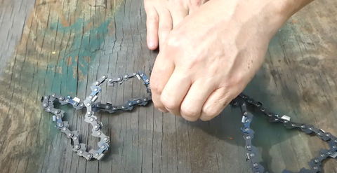how to untangle your chainsaw chain