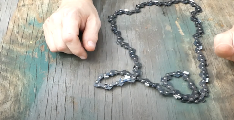 how to untangle your chainsaw chain