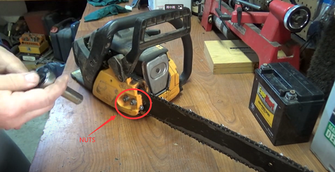 how to replace a chainsaw chain for chainsaw Poulan Pro 220LE