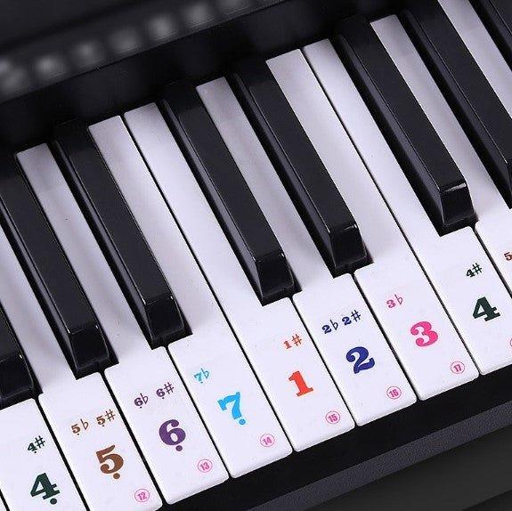 Piano Electronic Organ Auxiliary Sticker Transparent Stave Sticker 61 Keys Special NP-000181