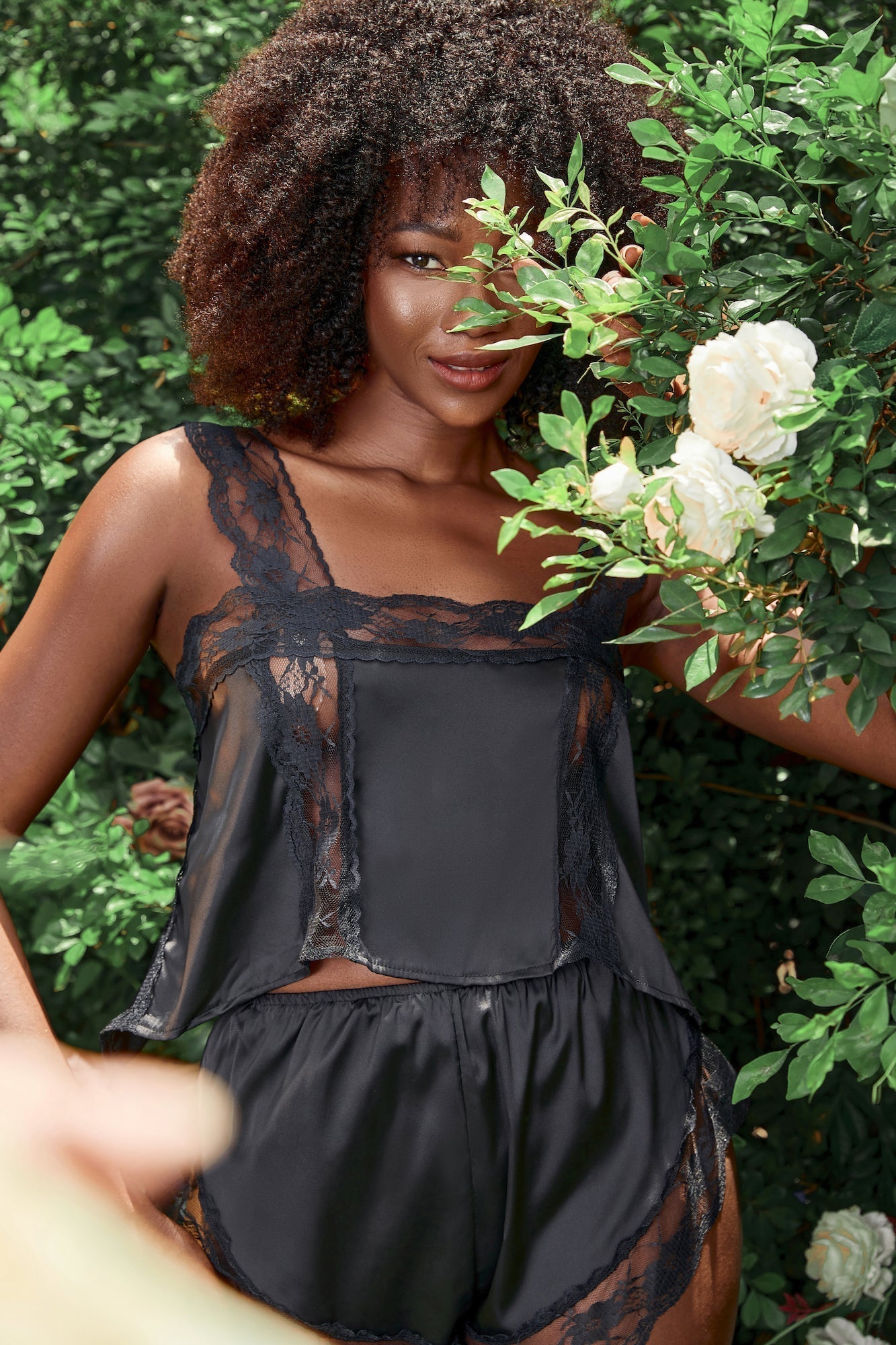 Lace Cami and Shorts Set