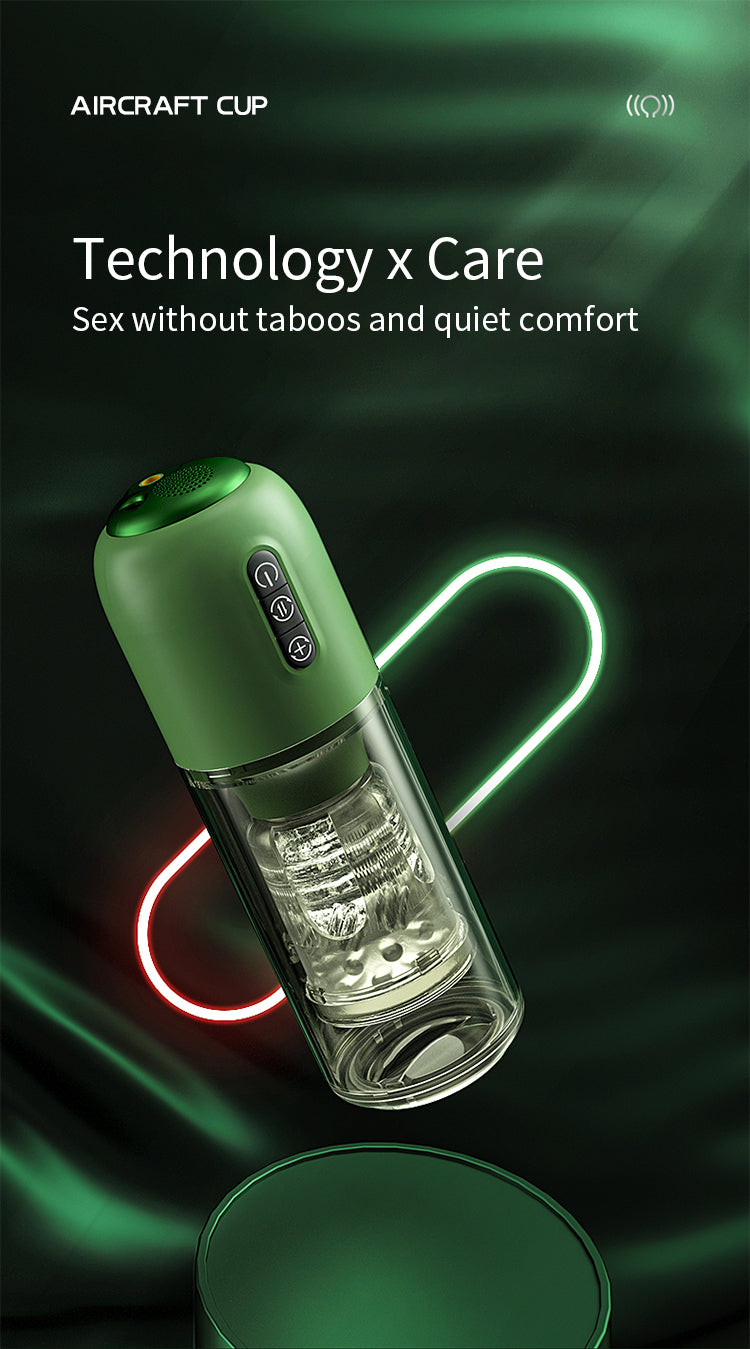 Brand-new best green automatic hands free masturbator for men with quiet working motor