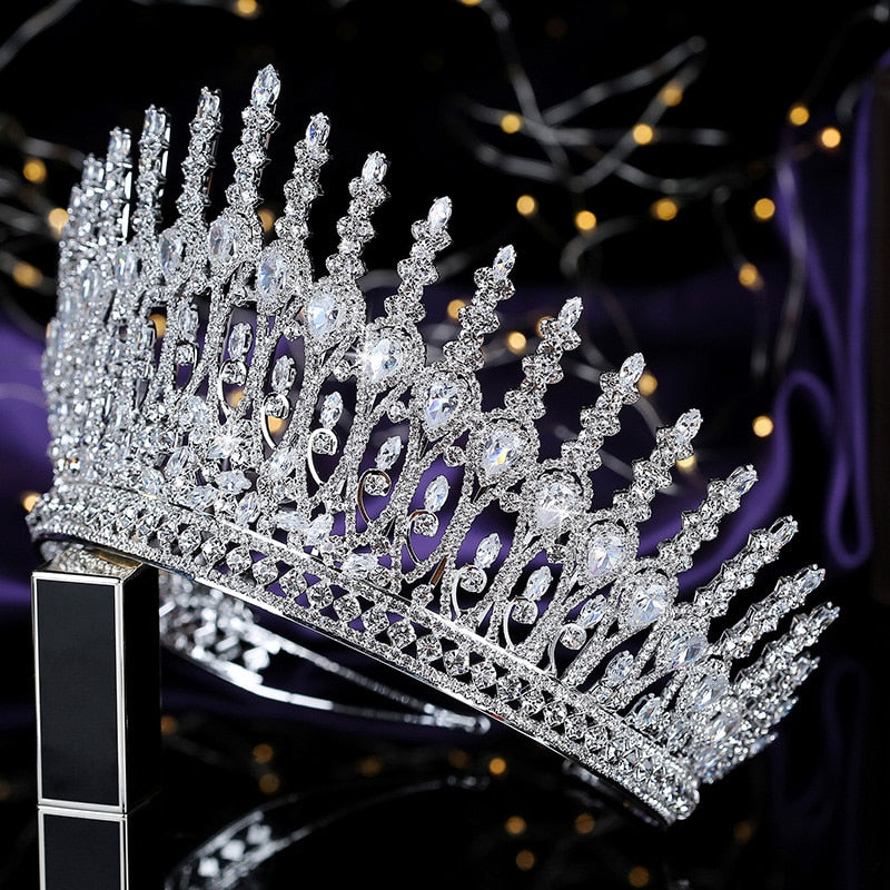 Tiaras and Crown Hair Accessories High Quality Zircon Accesorios