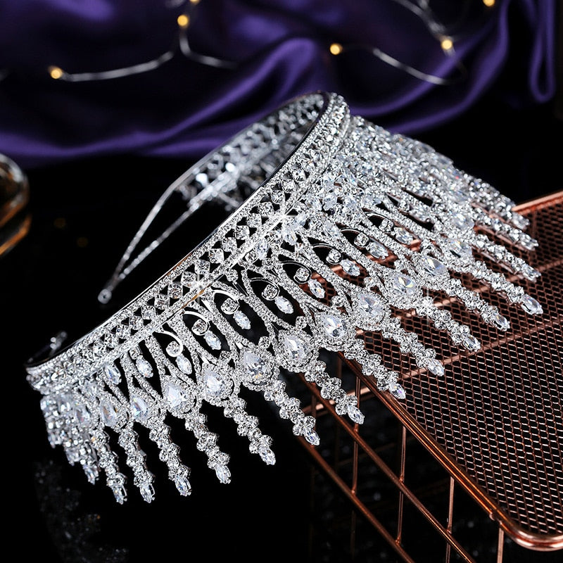 Tiaras and Crown Hair Accessories High Quality Zircon Accesorios