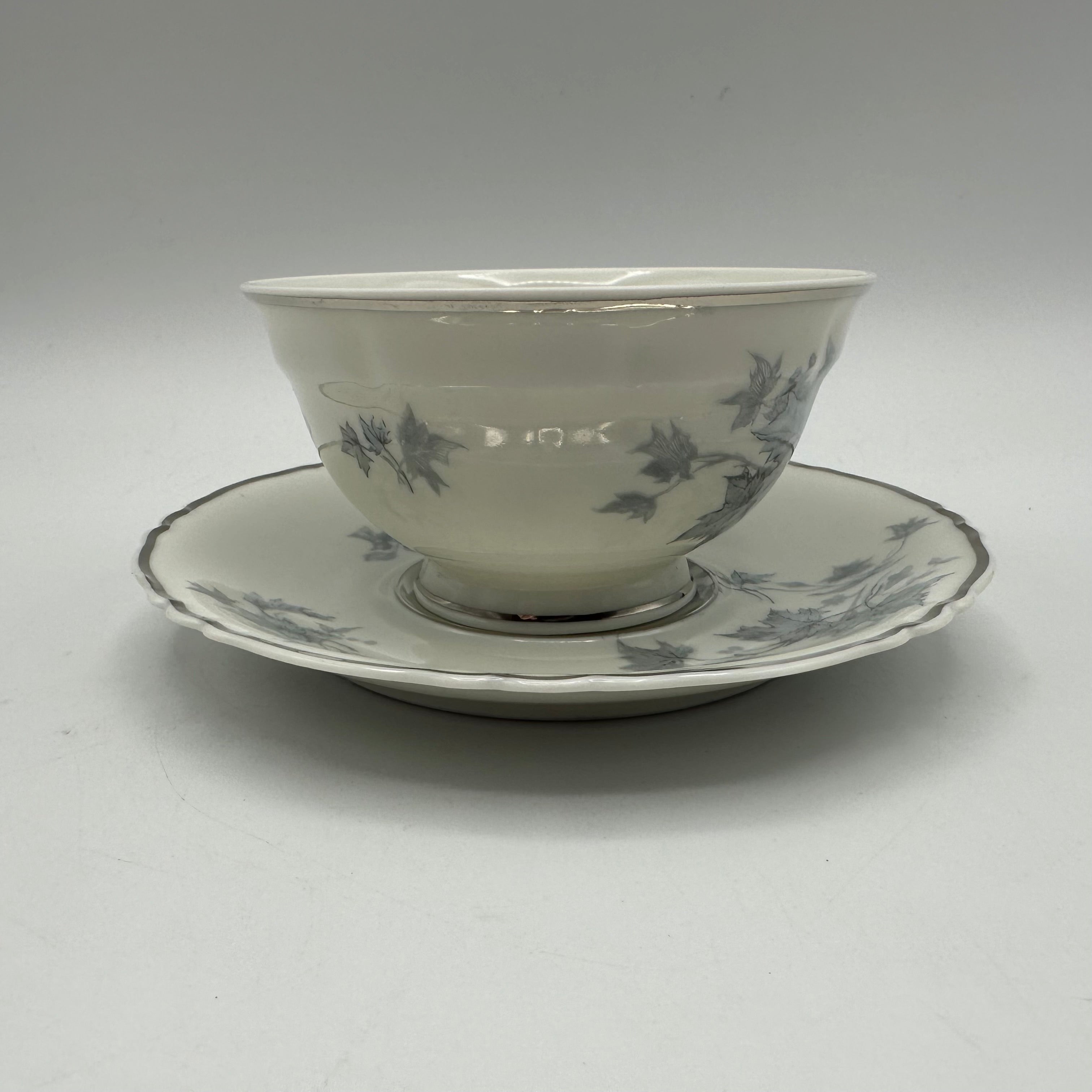 Haviland Mistral Cup & Saucer Set, Set of 4