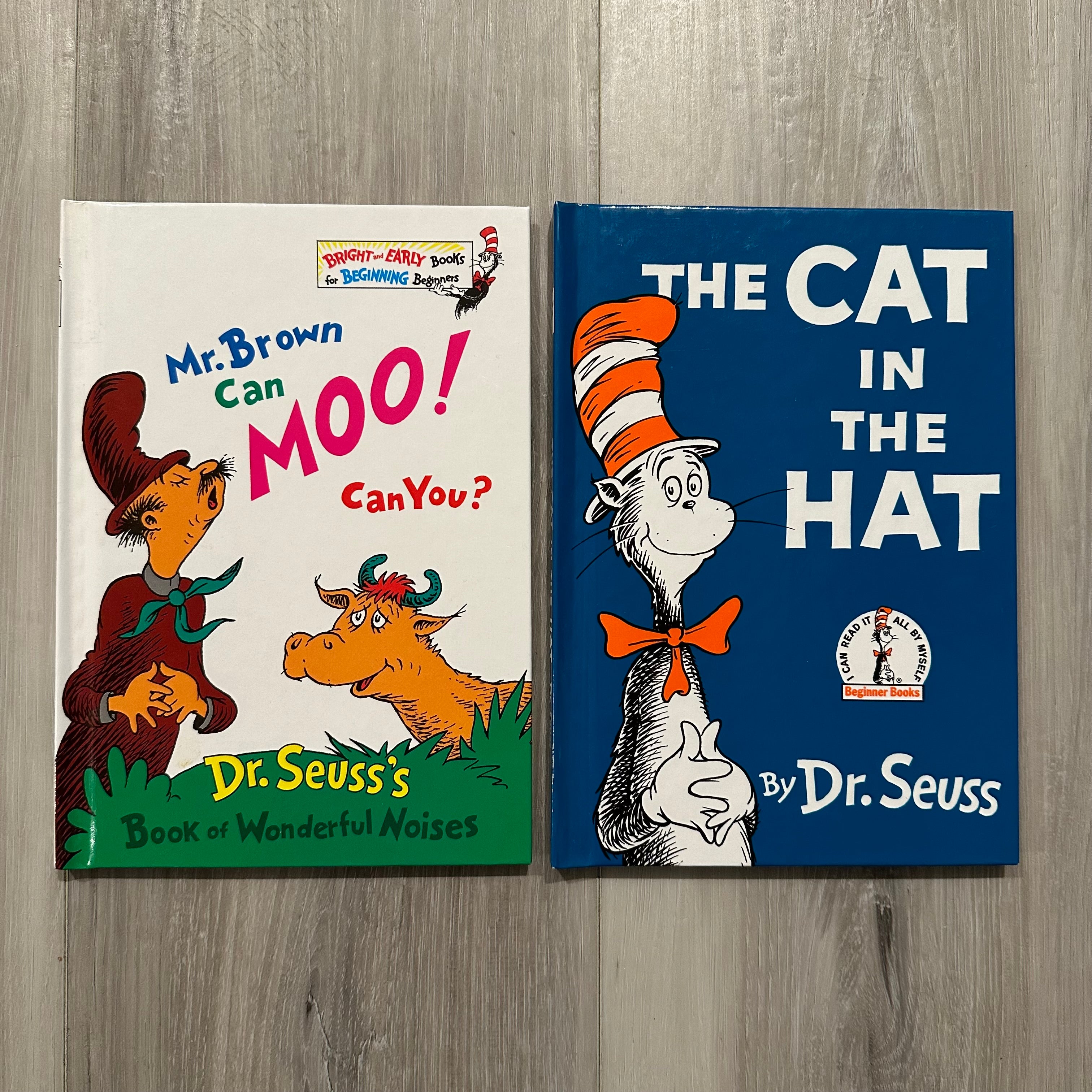 Dr. Seuss Books-Mr. Brown Can Moo Can You & The Cat in the Hat