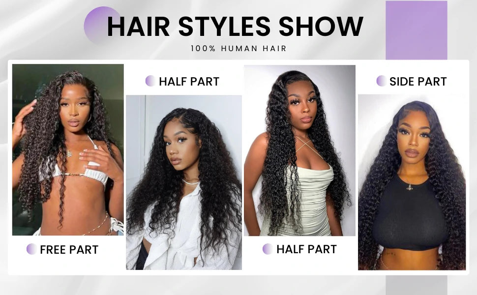 Brennas Hair Curly Wig 13x4 HD Lace Frontal Wig Human Hair Wigs