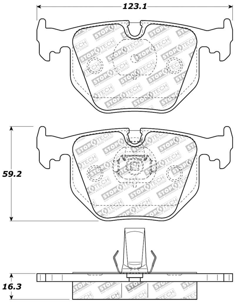 StopTech Performance 01-07 BMW M3 E46 / 00-04 M5 / 04-09 X3 / 00-06 X5 / 1/06-09 Z4 / 9/00-07 330 /