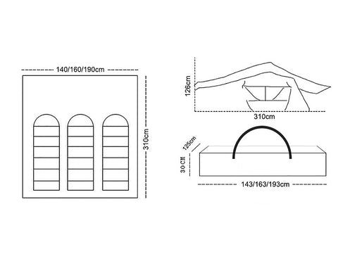 Adventure roof top tent MOT-DC05-ABS for camping, outdoor equipment