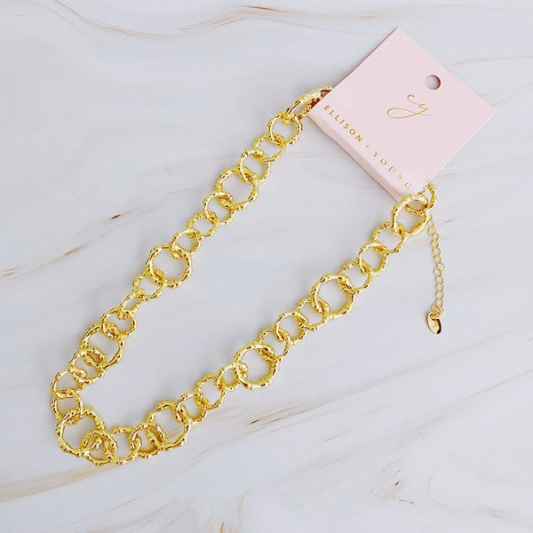 Gold Link Chain Necklace