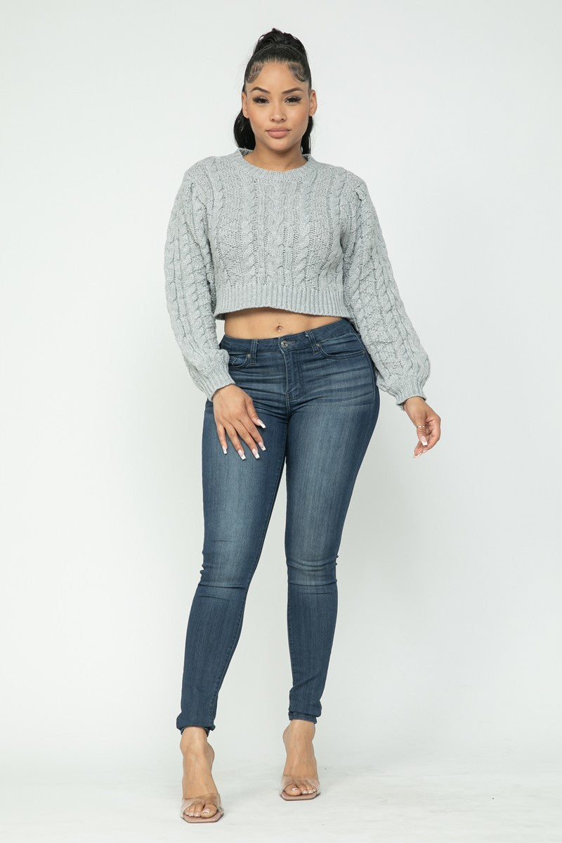 Cable Knit Pullover Sweater