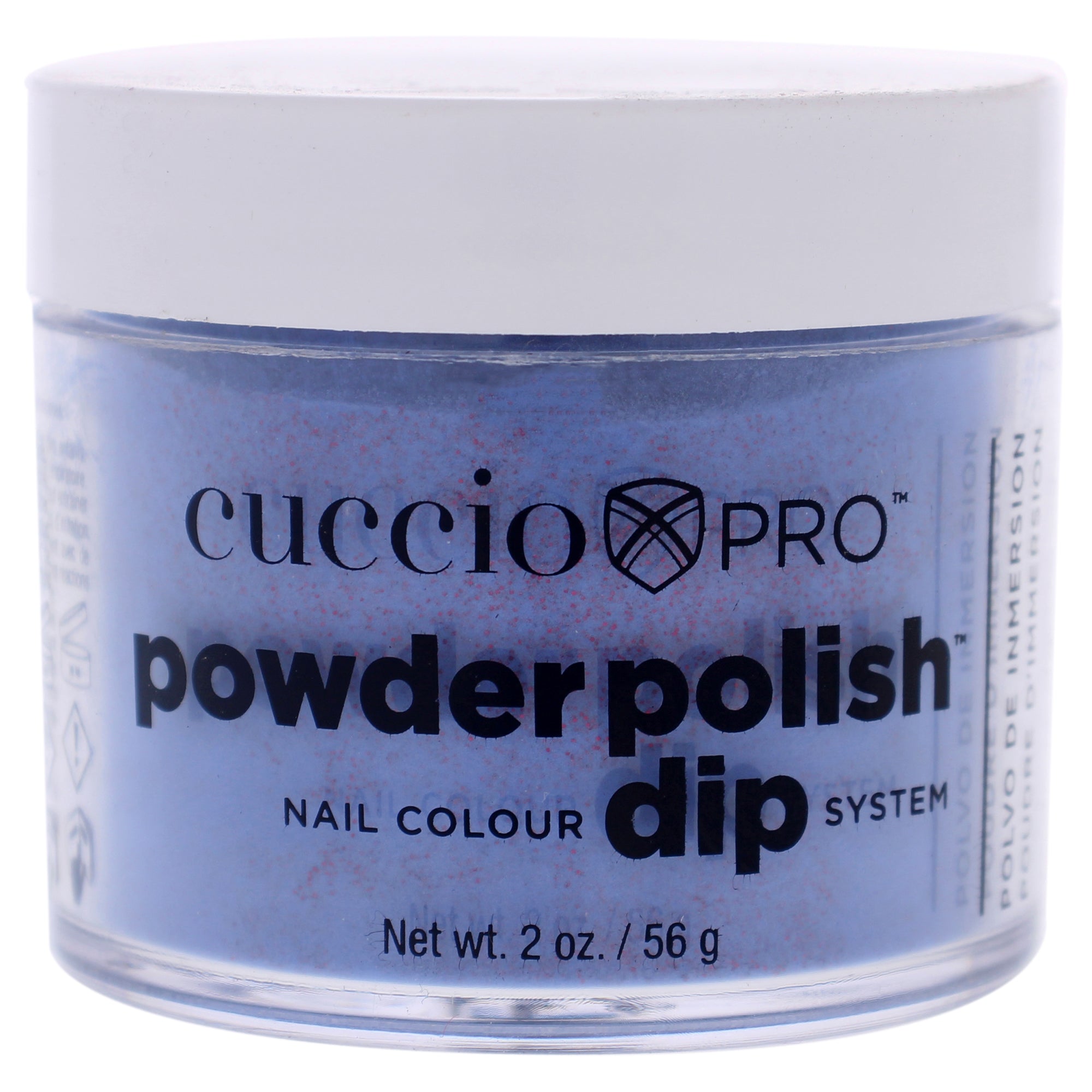 Pro Powder Polish Nail Colour Dip System - Purple With Red Glitter by Cuccio Colour for Women - 1.6 oz Nail Powder