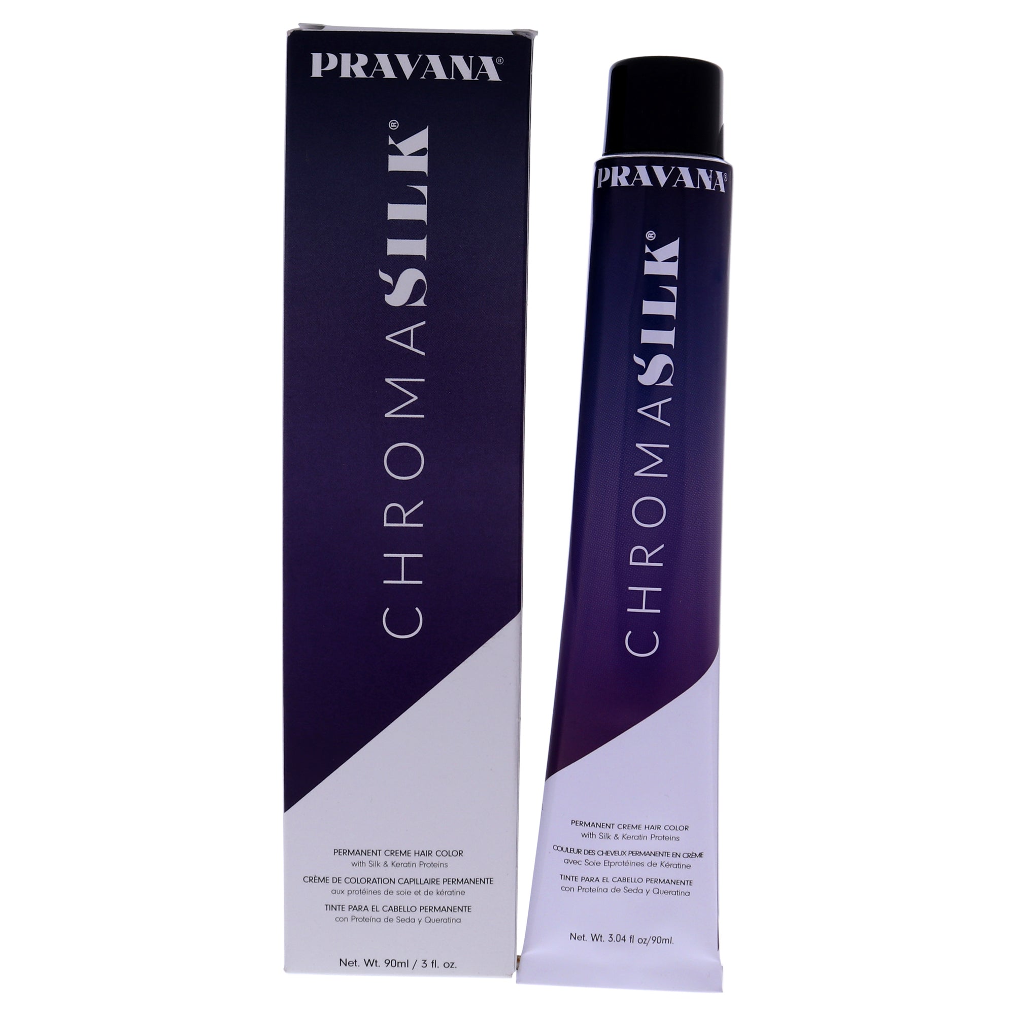 ChromaSilk Creme Hair Color - 7.7 Light Violet Blonde by Pravana for Unisex - 3 oz Hair Color