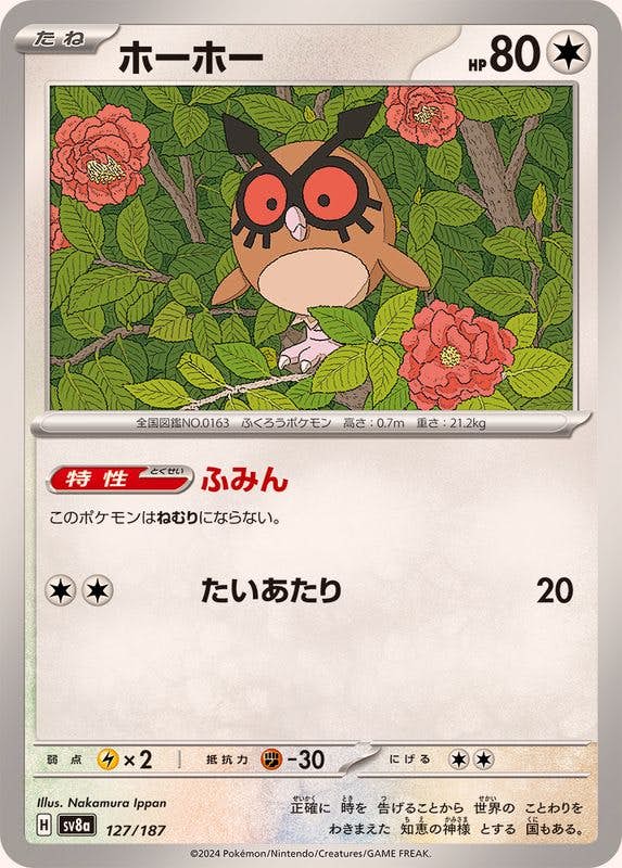 【状態B】ホーホー(127/187) [SV8A]の通販・買取（ポケモンカード）