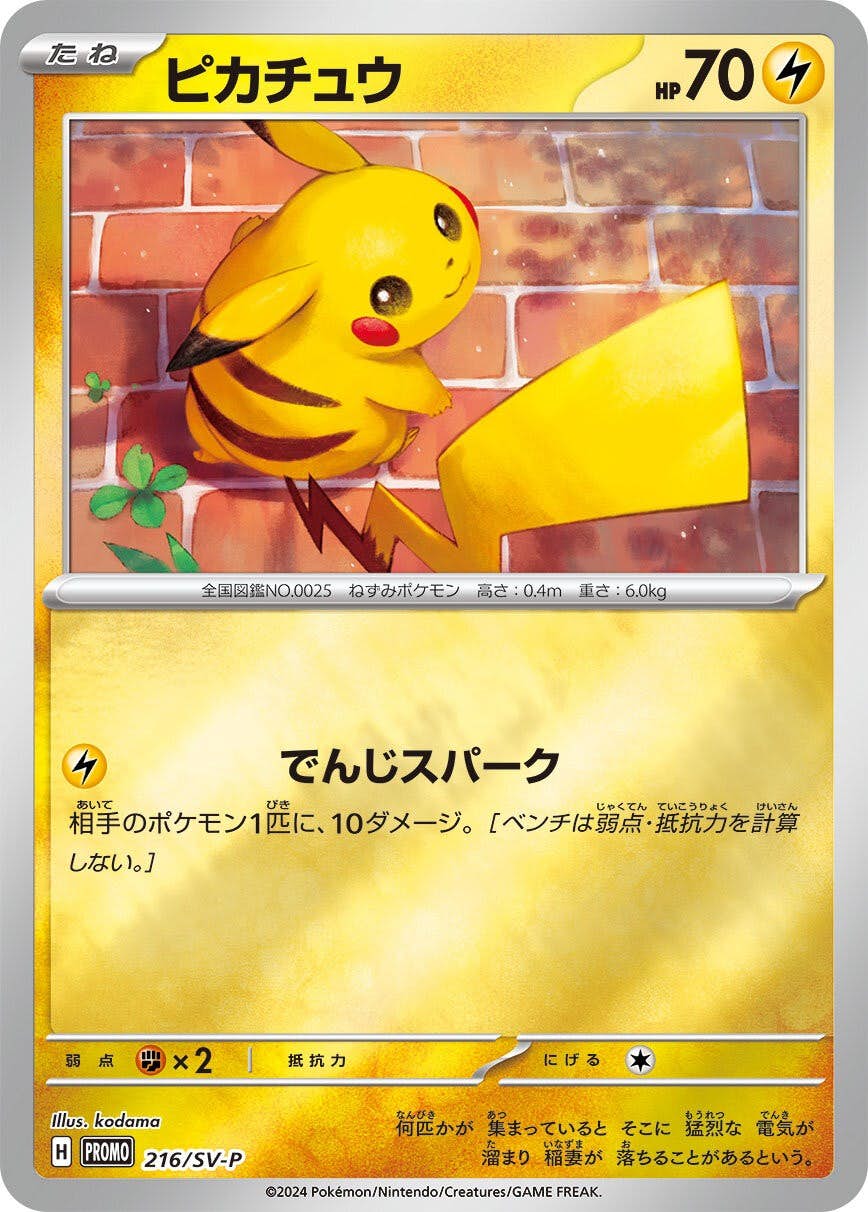 【状態A-】ピカチュウ P (216/SV-P) [PROMO]の通販・買取（ポケモンカード）