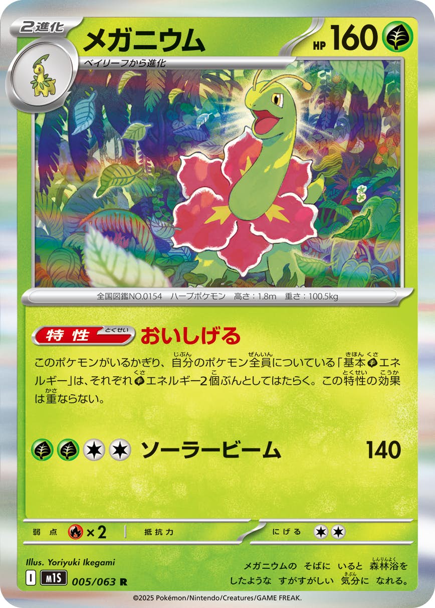 【状態A】メガニウム R (005/063) [M1S]の通販・買取（ポケモンカード）