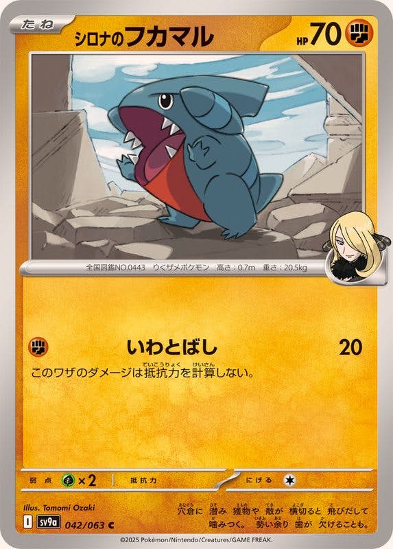 【状態A】シロナのフカマル C (042/063) [SV9A]の通販・買取（ポケモンカード）
