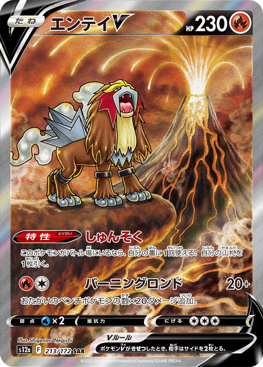 【状態A-】エンテイV SAR (213/172) [s12a]の通販・買取（ポケモンカード）