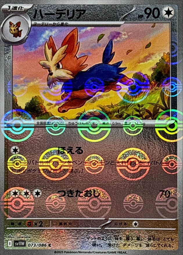 【状態A】ハーデリア(モンスターボールミラー) C (073/086) [SV11W]の通販・買取（ポケモンカード）