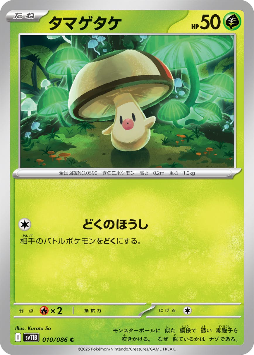 【状態A】タマゲダケ C (010/086) [SV11B]の通販・買取（ポケモンカード）