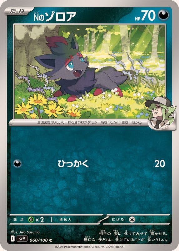 【状態A】Nのゾロア C (060/100) [SV9]の通販・買取（ポケモンカード）