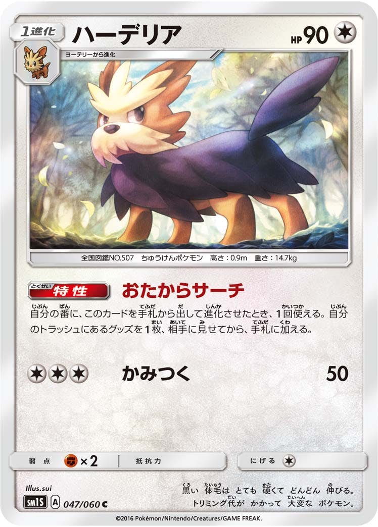 【状態B】ハーデリア C (047/060) [sm1s]の通販・買取（ポケモンカード）