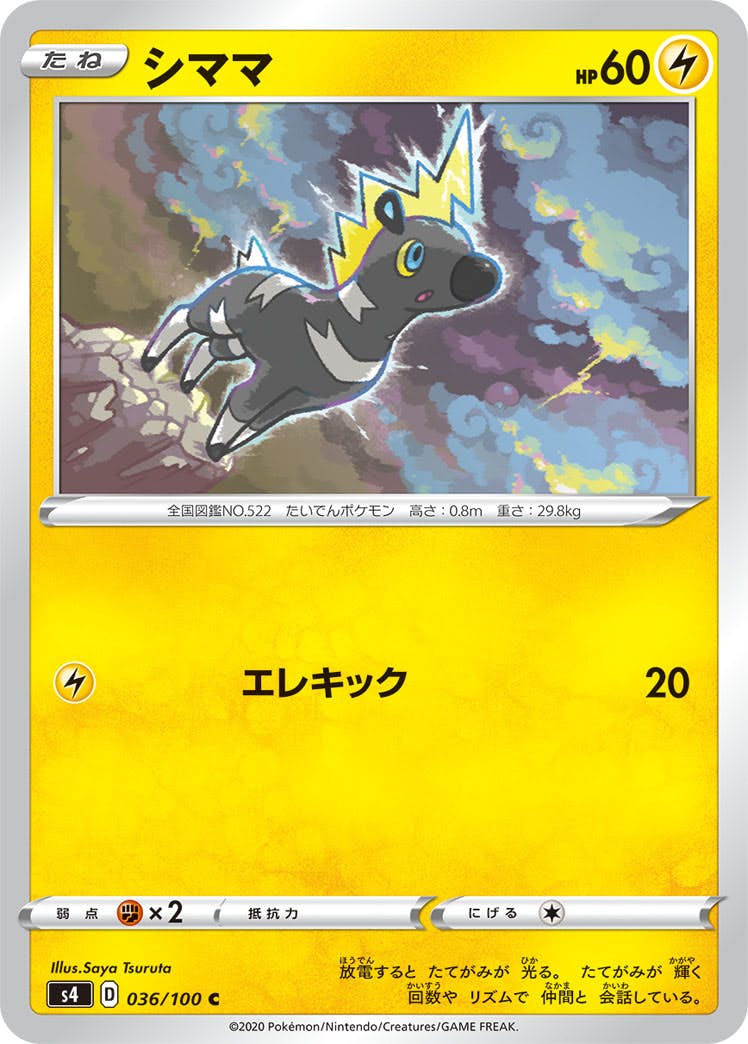 【状態B】シママ C (036/100) [s4]の通販・買取（ポケモンカード）