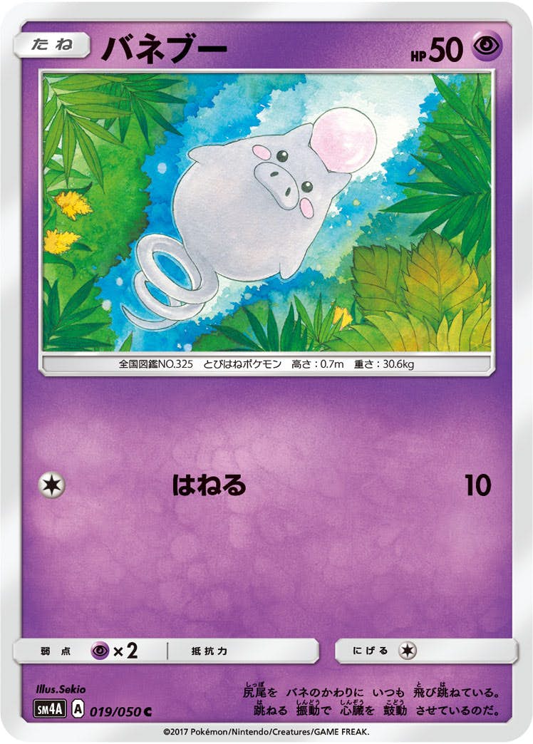 【状態B】バネブー C (019/050) [sm4a]の通販・買取（ポケモンカード）