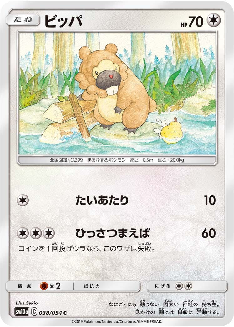 【状態B】ビッパ C (038/054) [sm10a]の通販・買取（ポケモンカード）