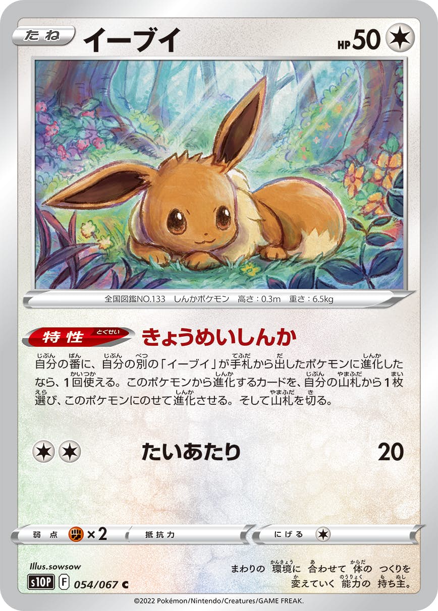 【状態A】イーブイ C (054/067) [s10p]の通販・買取（ポケモンカード）