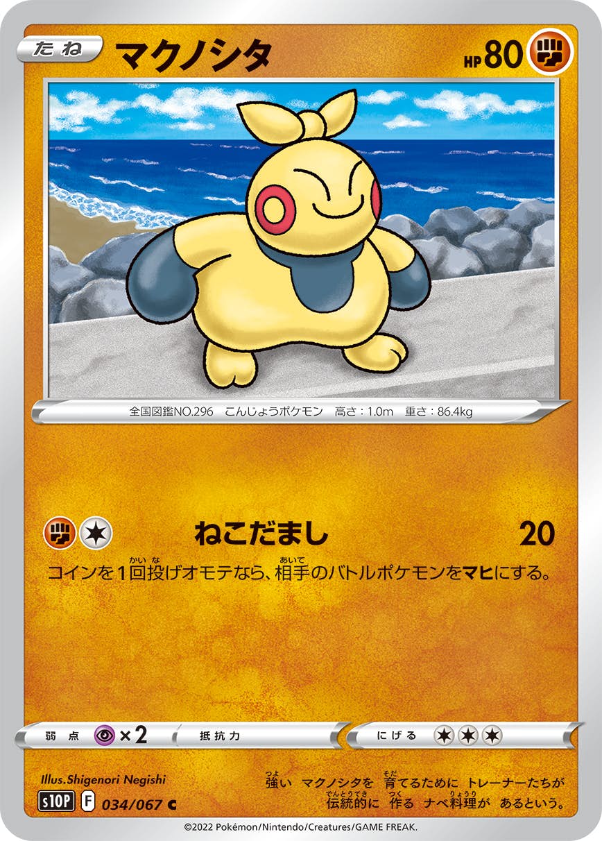 【状態B】マクノシタ C (034/067) [s10p]の通販・買取（ポケモンカード）