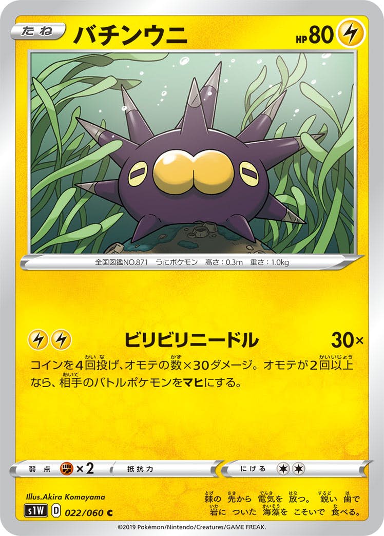 【状態B】バチンウニ C (022/060) [s1w]の通販・買取（ポケモンカード）