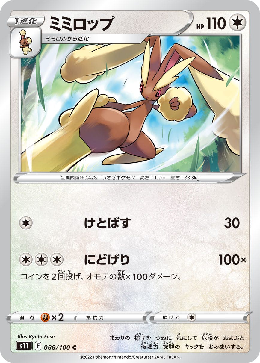 【状態B】ミミロップ C (088/100) [s11]の通販・買取（ポケモンカード）