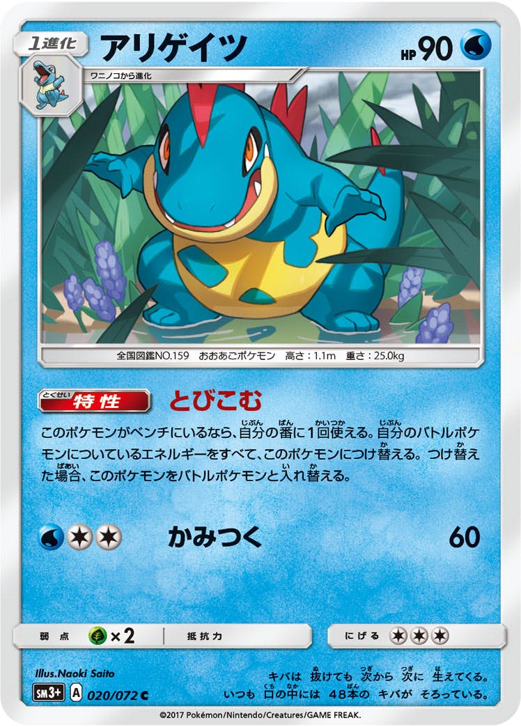 【状態A】アリゲイツ C (020/072) [sm3p]の通販・買取（ポケモンカード）