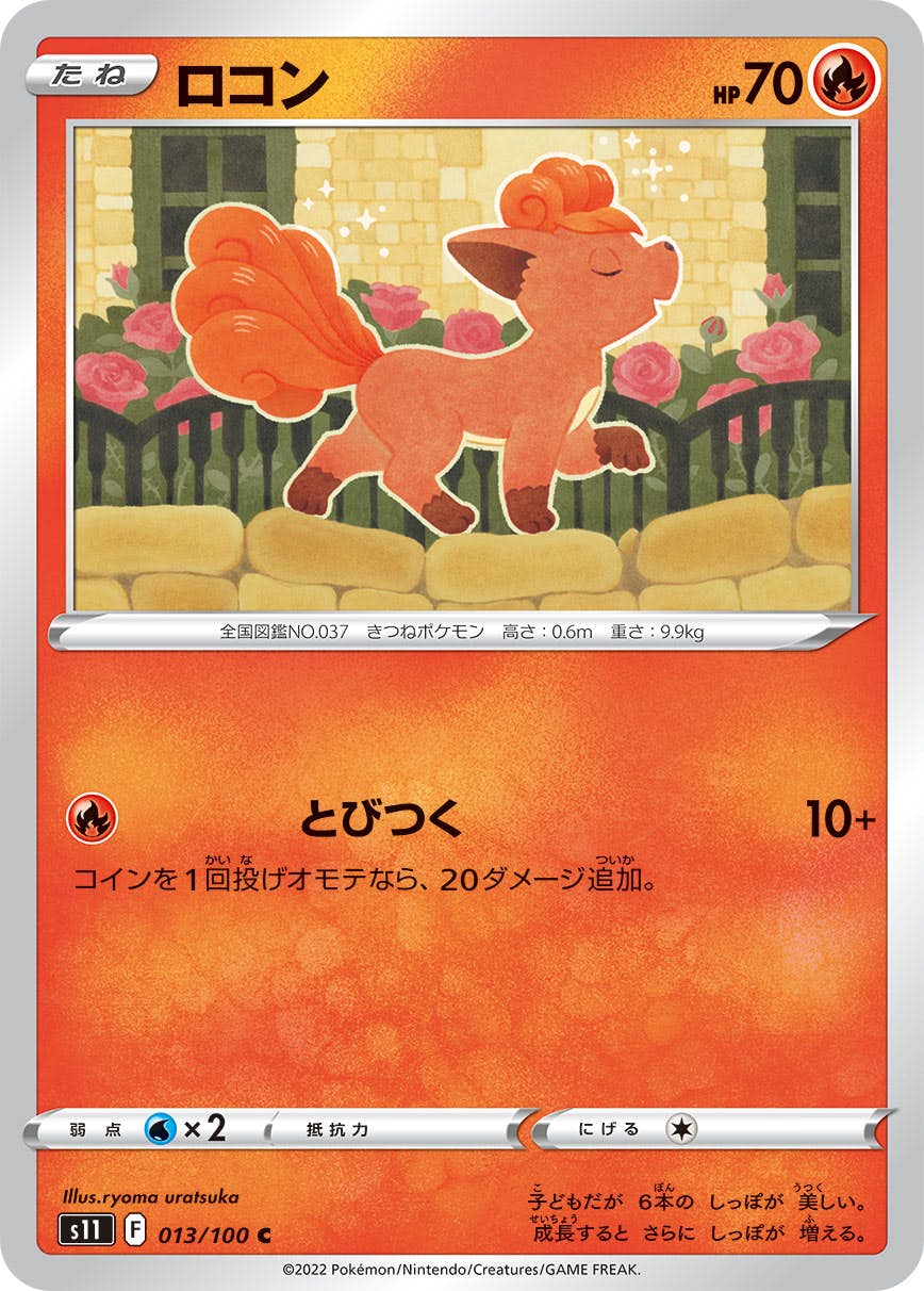 【状態B】ロコン C (013/100) [s11]の通販・買取（ポケモンカード）