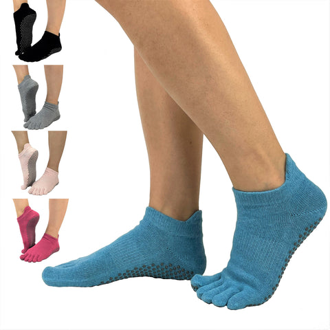 Women's Full Toe Grip Non-slip For Ballet, Yoga, Pilates, Barre Toe Socks 