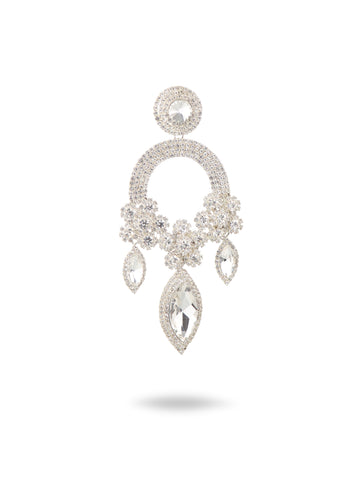 Glowing Wisdom Large Crystal Teardrop Earrings