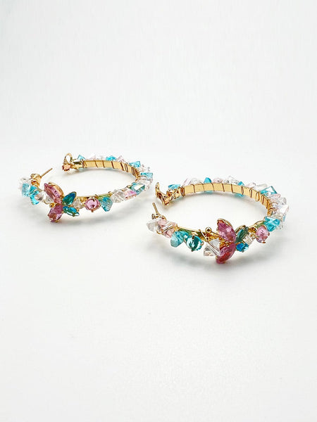 Baysalt Multicolor Hoop Earrings