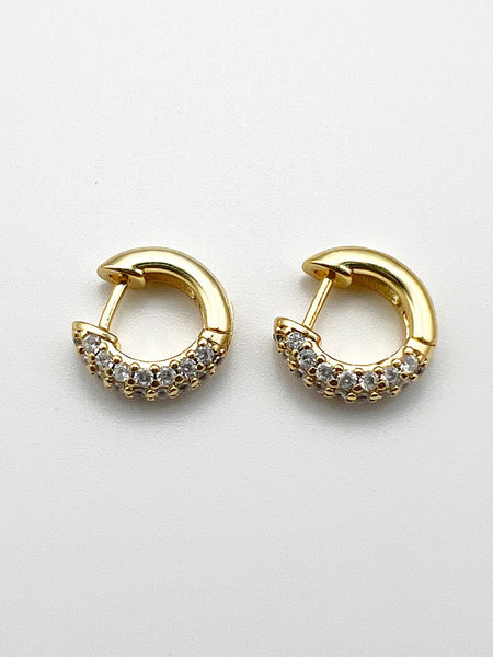 Perseus Sapphire Silver Hoop Earrings