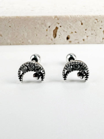 La lune Small Earrings Studs